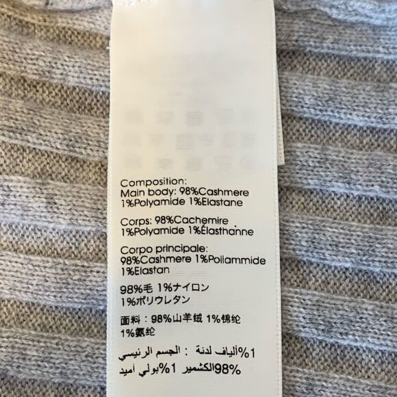 3.1 Phillip Lim 100% cashmere exclusive double scoop neck tank size M, L , NWT - Picture 7 of 8